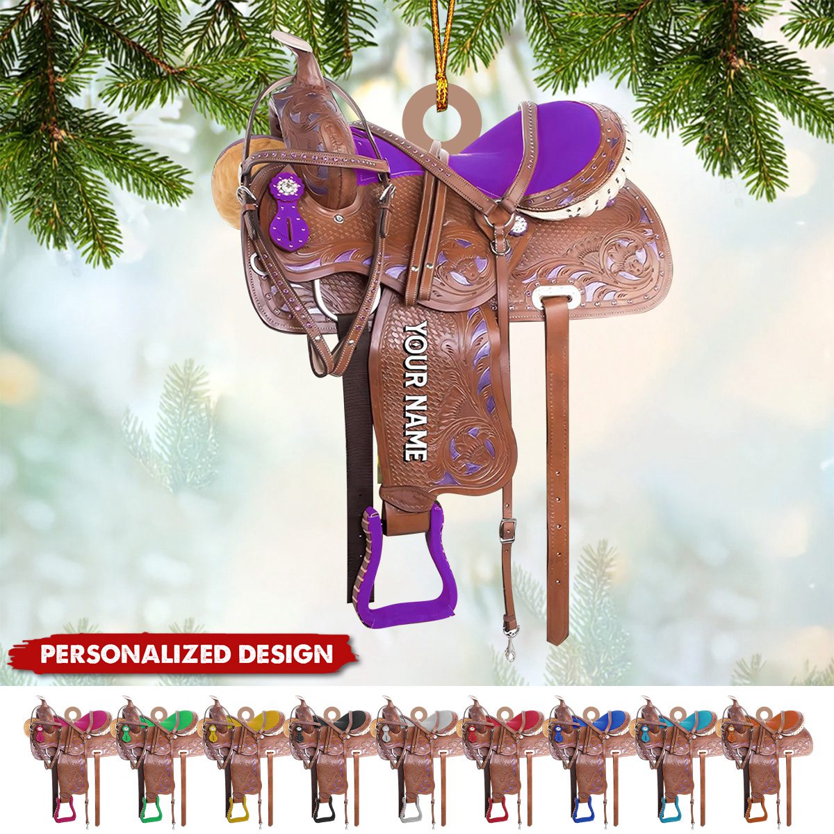 Personalized Horse Sadle Ornament-Gifts For Cowboys-2024 New Release