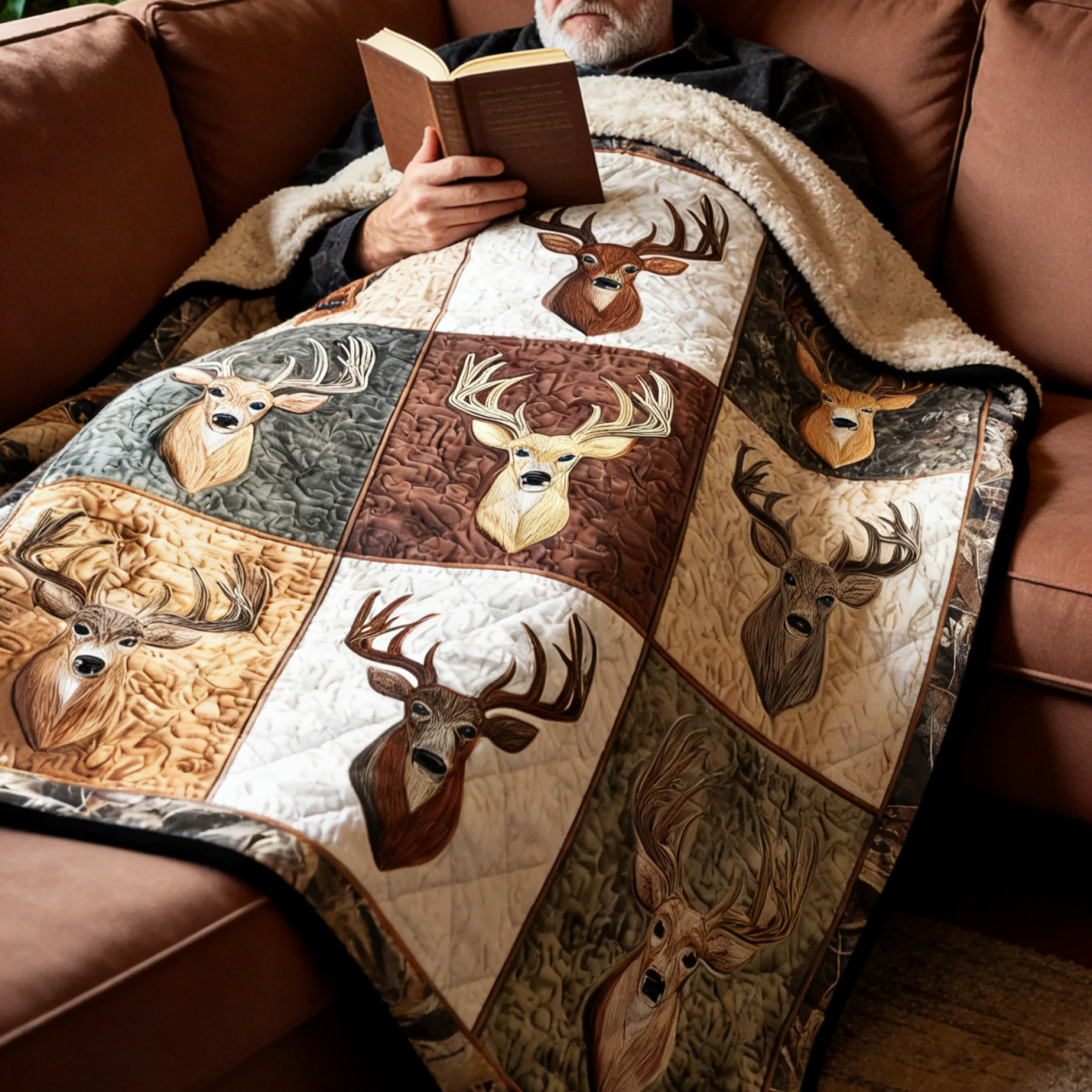 Personalized Deer Hunting Flannel Blanket - Gift for Hunter