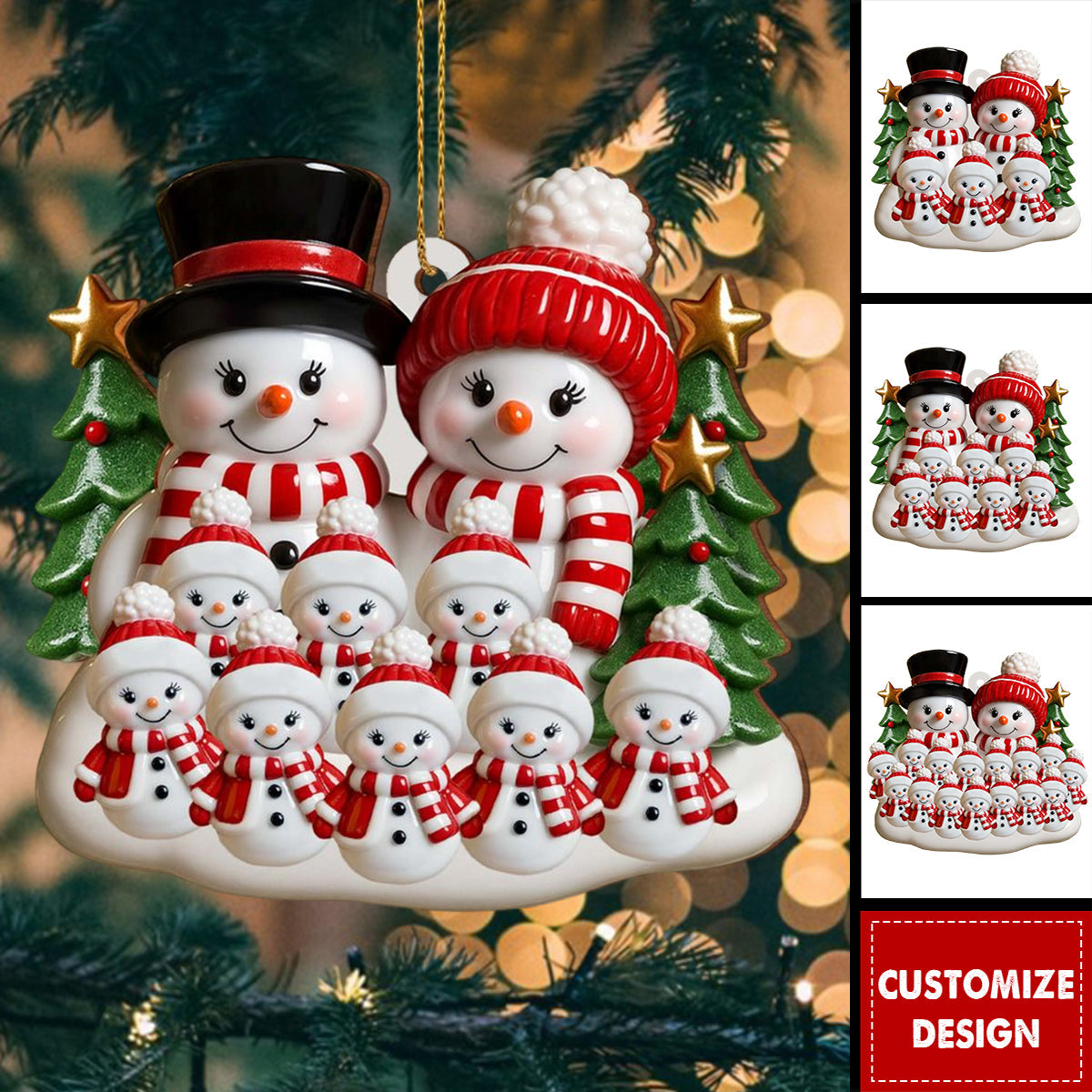 Create A Heartwarming Family Christmas, Personalized Wood Ornament, Gift For Family