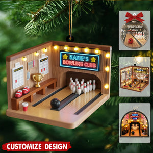 Personalized Bowling Christmas Ornaments - Gift For Bowling Lover, Bowling League Players