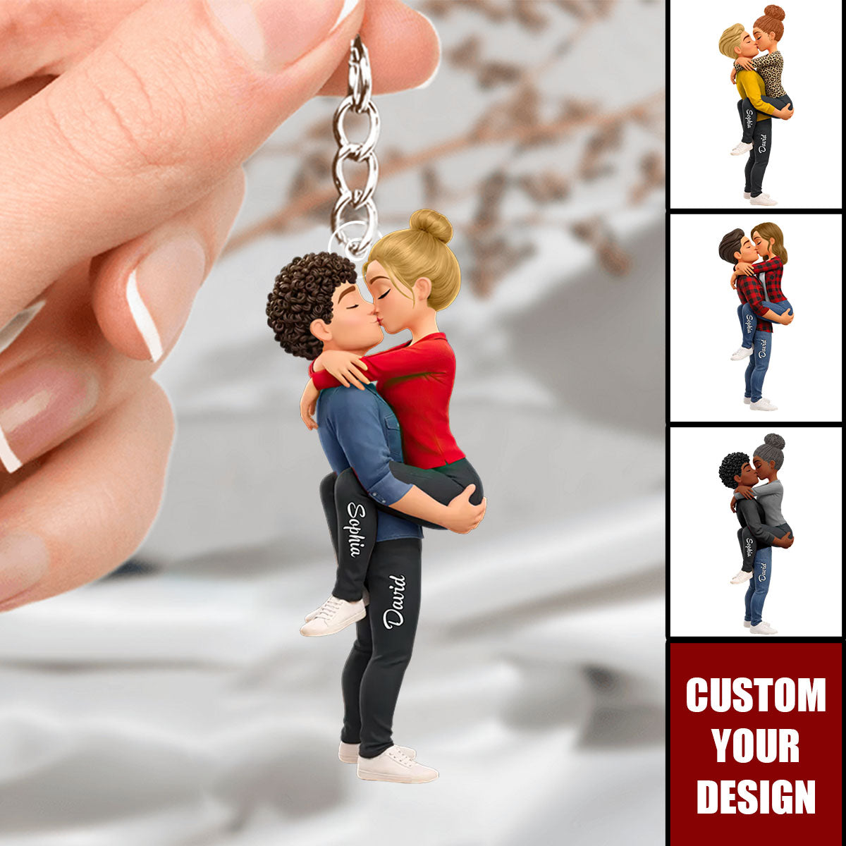 You Are The Missing Piece To My Heart - Personalized Acrylic Keychain