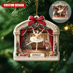 Personalized Nutcracker Ballet Christmas Ornament – Ballerina Stage  Decor