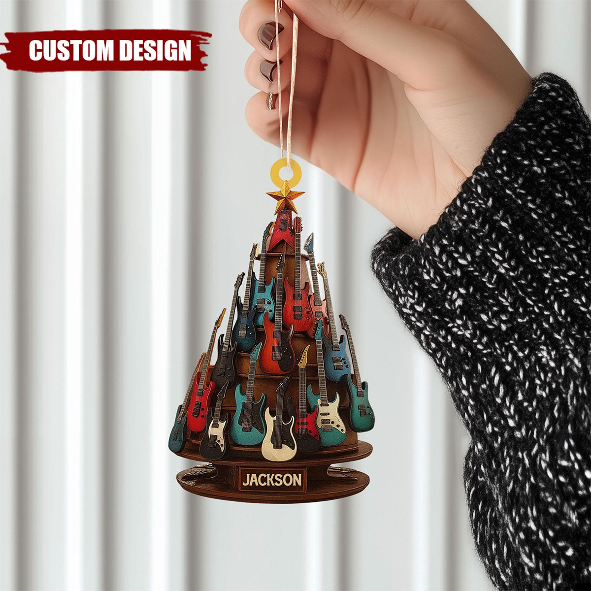 Personalized Electric Guitar Ornament