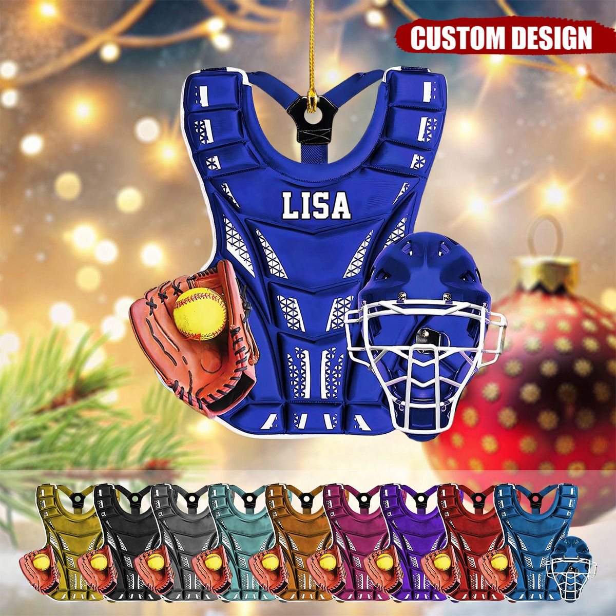 Personalized Softball Uniform Christmas Ornament Gift For Softball Lovers - 2024 New Release