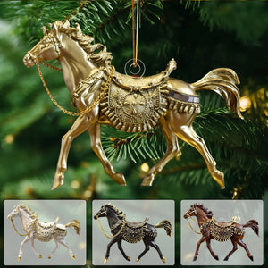 Running Horse Christmas Ornament