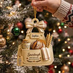 Personalized Sourdough Ornament,Gift For Bread lover