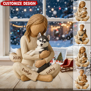 With My Dog - Personalized Acrylic Plaque - Gift For Dog Lovers