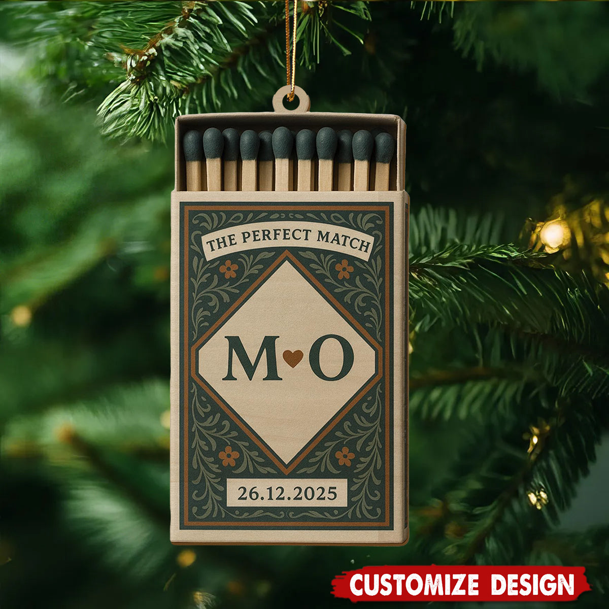 Personalized Perfect Matchbox Ornament
