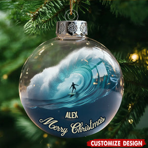 Surfing Life - Personalized Surfing Ornament