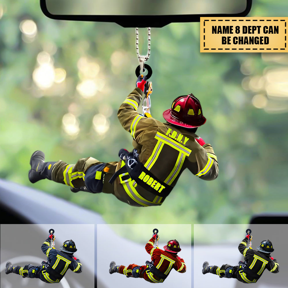 2024 New Release Personalized Firefighter Two Sided hanging Ornament