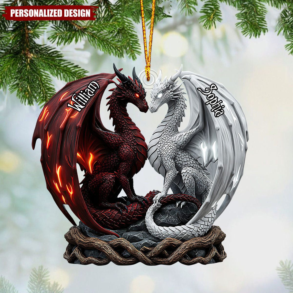 You & Me-Personalized Couple Christmas Ornament-Gift For Couple