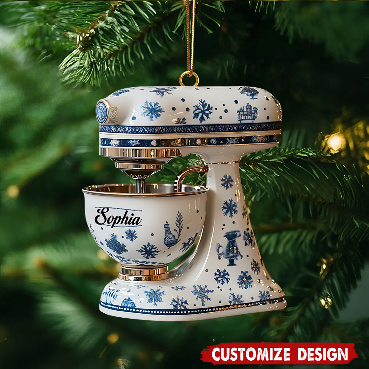 Personalized Baking Mixer Christmas Ornament