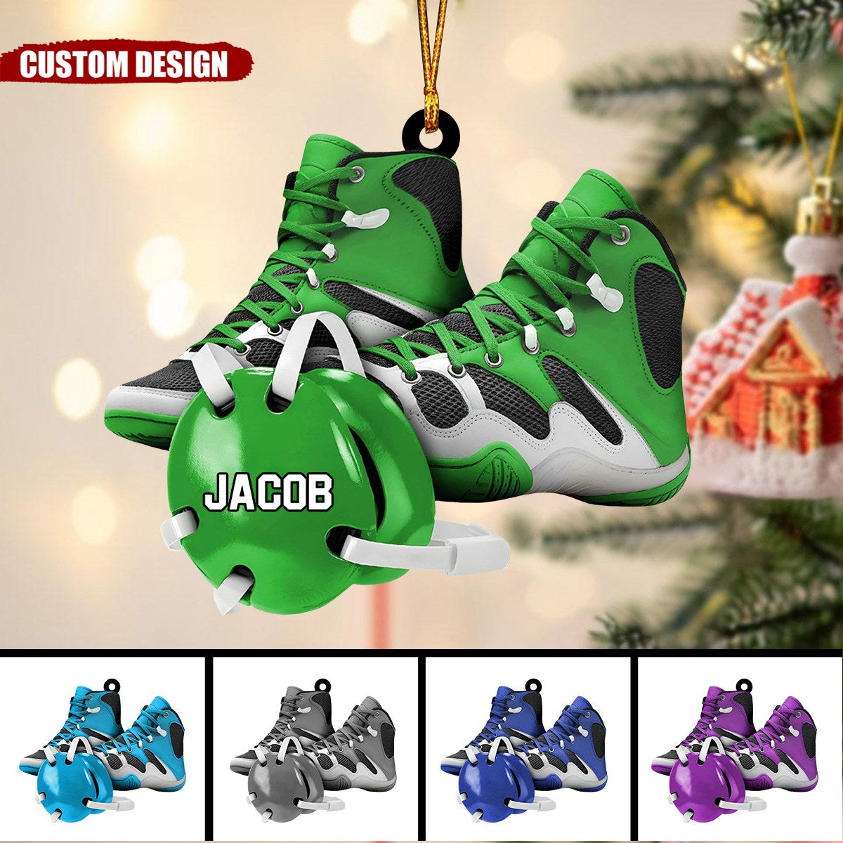 Personalized Wrestling Christmas Ornament Gift For Wrestling Lovers-New Release