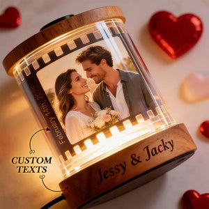 Personalized Music Film Night Light - Gift For Couples