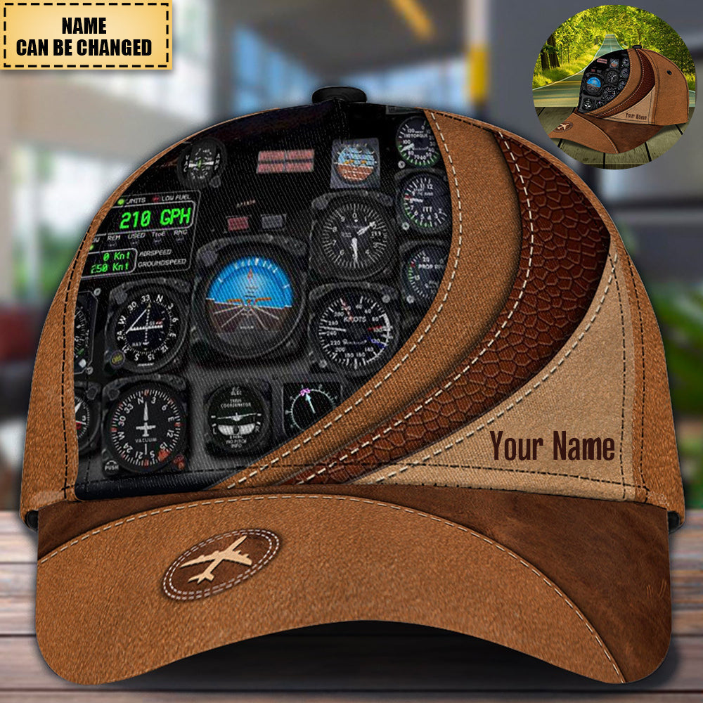Personalized Pilot Classic Cap, Personalized Gift for Pilot - facamart