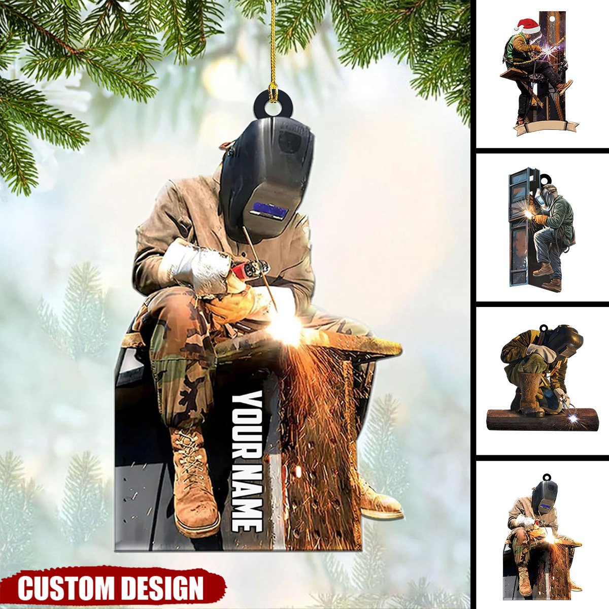 Personalized Ironworker Christmas Ornaments Ornaments - Gifts For Iron Worker-2024 New Release