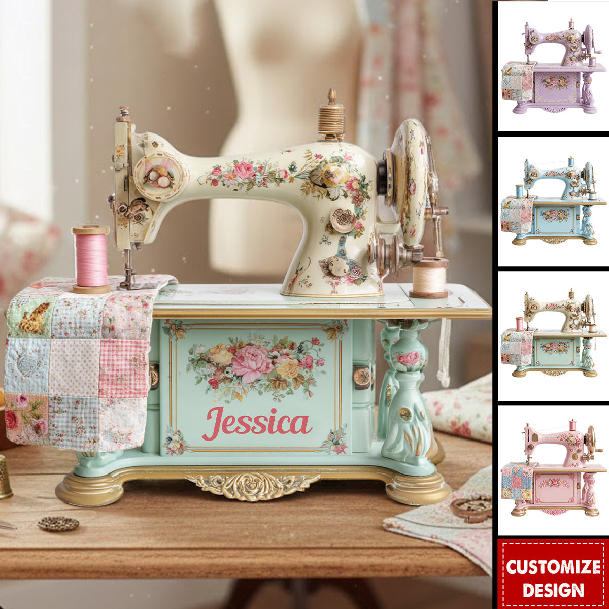 Sewing Makes Me Happy - Personalized Sewing Custom Shaped Acrylic Plaque