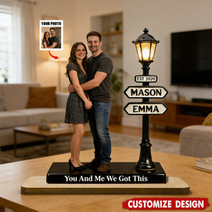 Together Forever - Personalized Couple Wooden Plaque - Gift For Couple