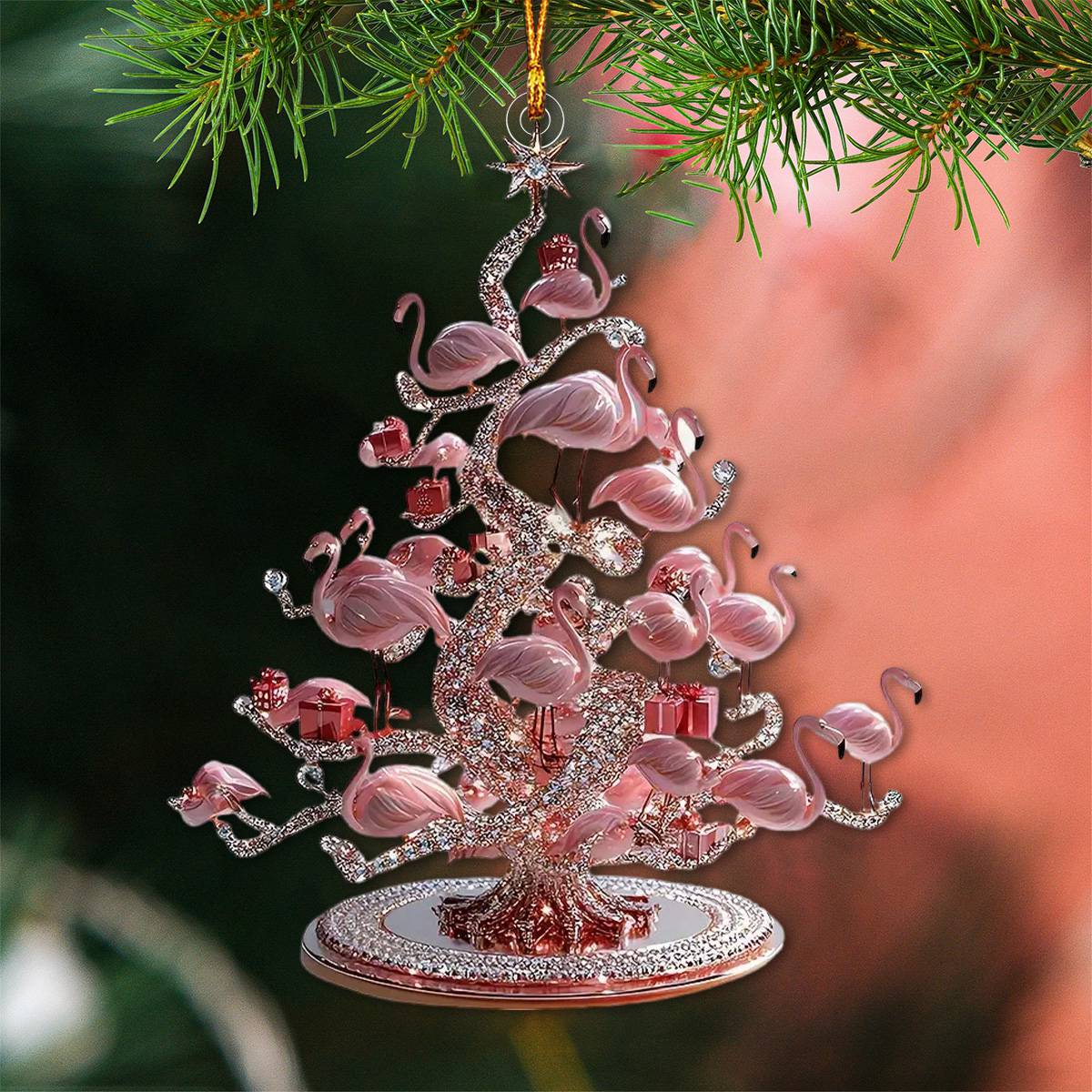 Flamingo Christmas Tree Ornament - New Release