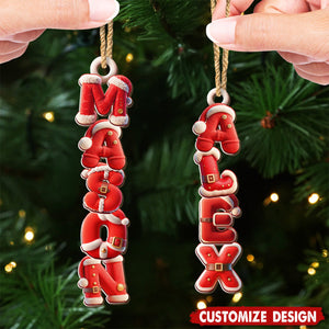 Personalized Your Name Letter Ornament - Gift For Your Family