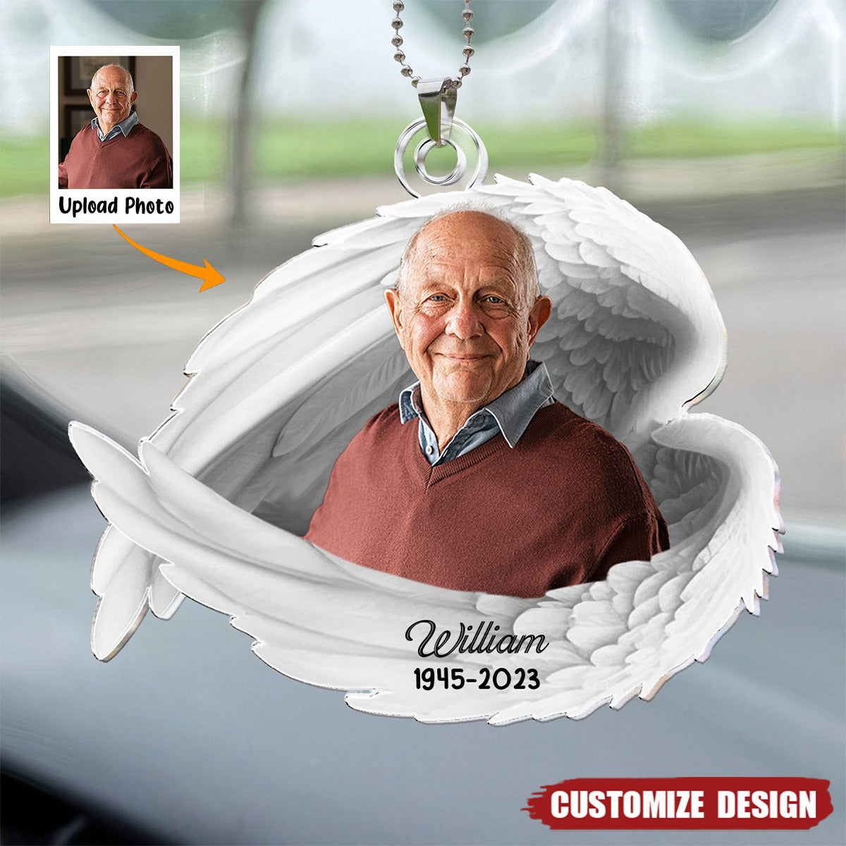 I'm Always With You - Personalized Photo Car Ornament