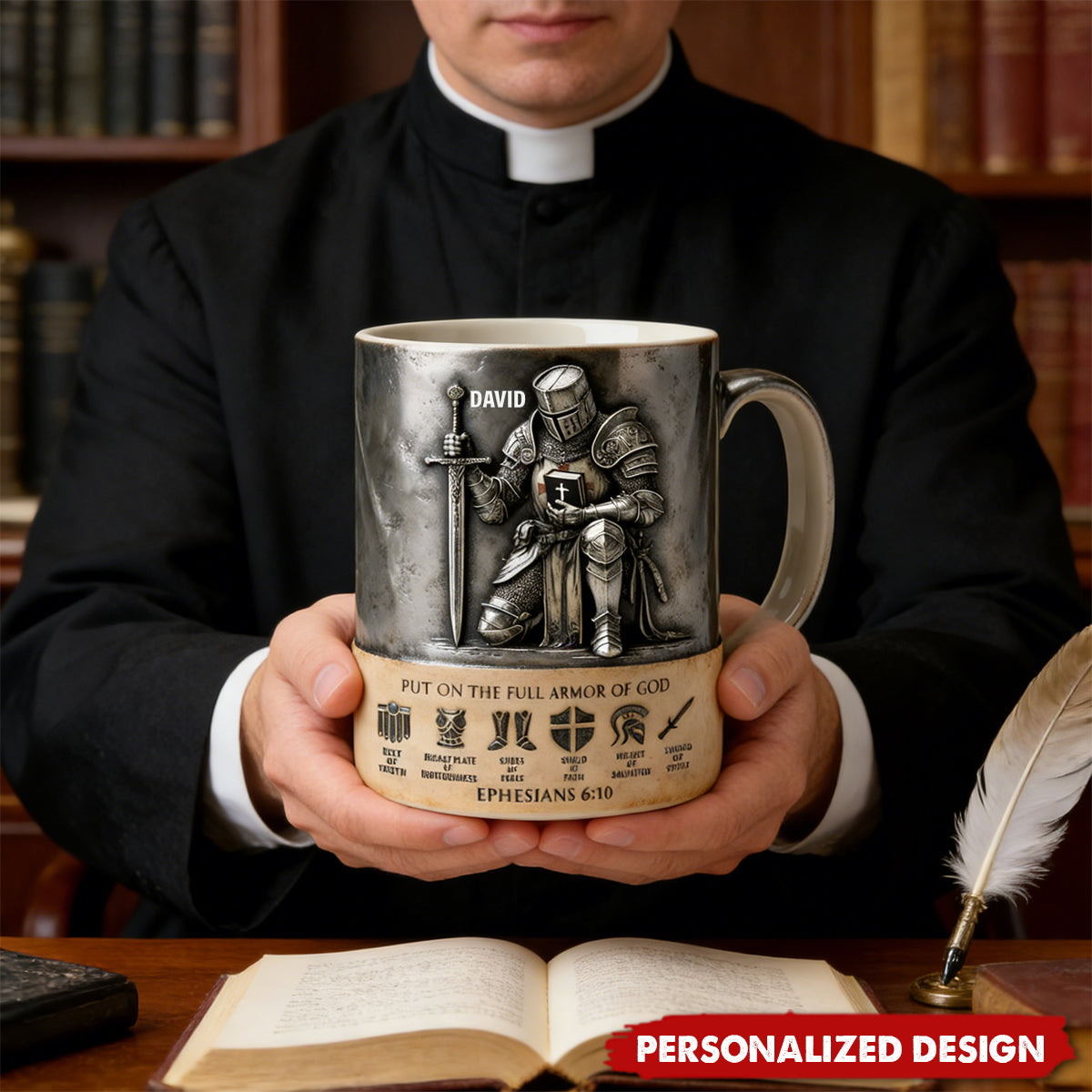 Full Armor Of God-Personalized Mug-Gift For Christian