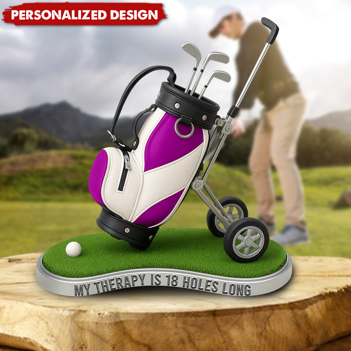 Golf Therapy Acrylic Plaque-Personalized Gifts For Golf Lovers