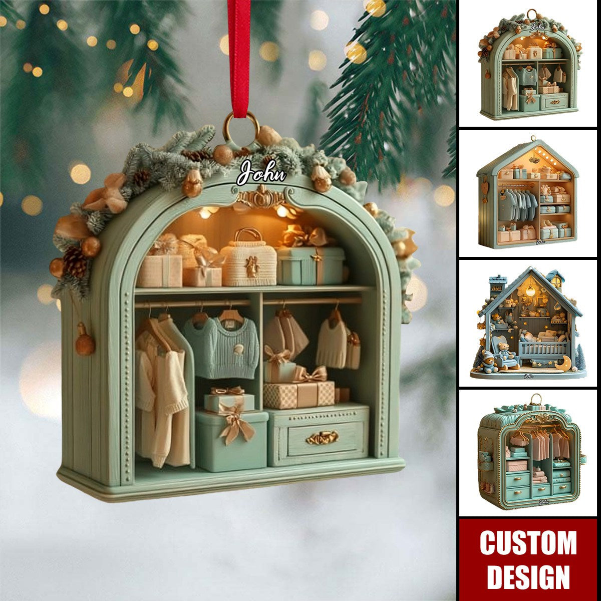 Personalized Baby Room Ornament - Gift For New Parents