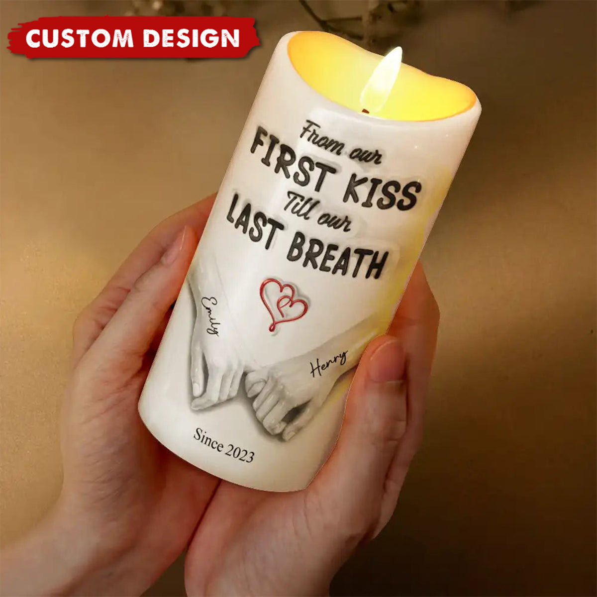 I Met You I Liked You - Personalized Flameless LED Candle