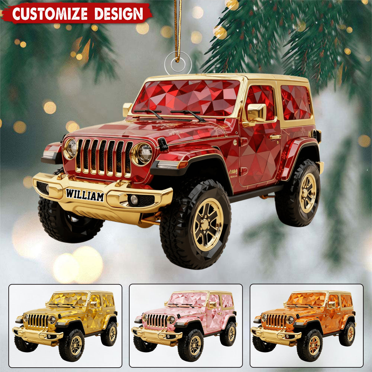 Personalized Off-Road Christmas Ornament - Gifts For Off-road Lovers