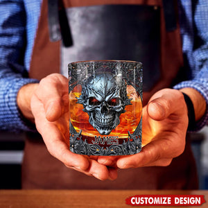 Cool Skull - Personalized Skull Whiskey Glass
