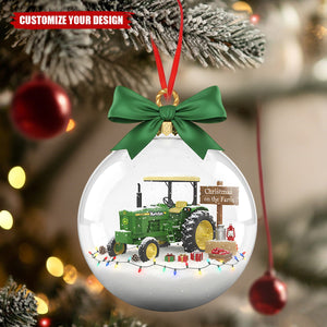 Farm Tractors Acrylic Ornament, Personalized Gifts For Christmas