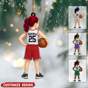 Personalized Kid Basketball Player Ornament - Gift For Basketball Young Lovers  - 2025 New Release