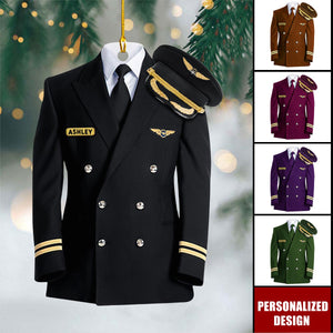 Personalized Pilot Uniform Ornament-Gift For pilot