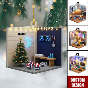 Personalized Volleyball Club Christmas  Ornament - Gift For Volleyball Player, Volleyball Team