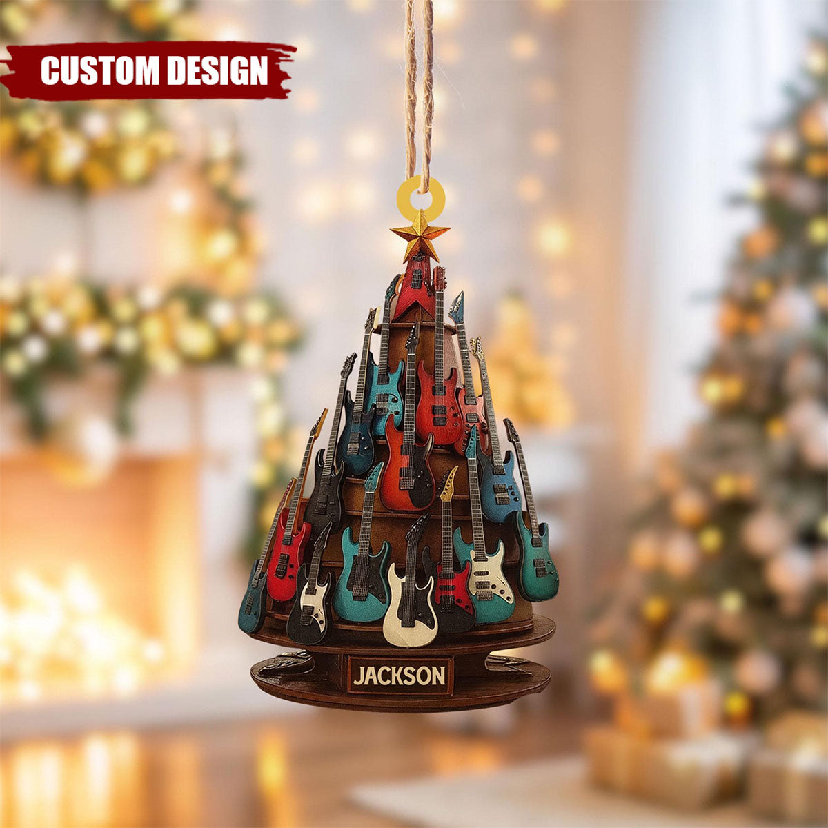 Personalized Electric Guitar Ornament