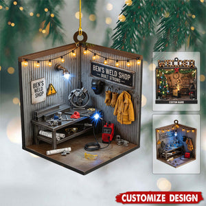 Personalized Welding Shop Christmas Ornament - Gift For Welder