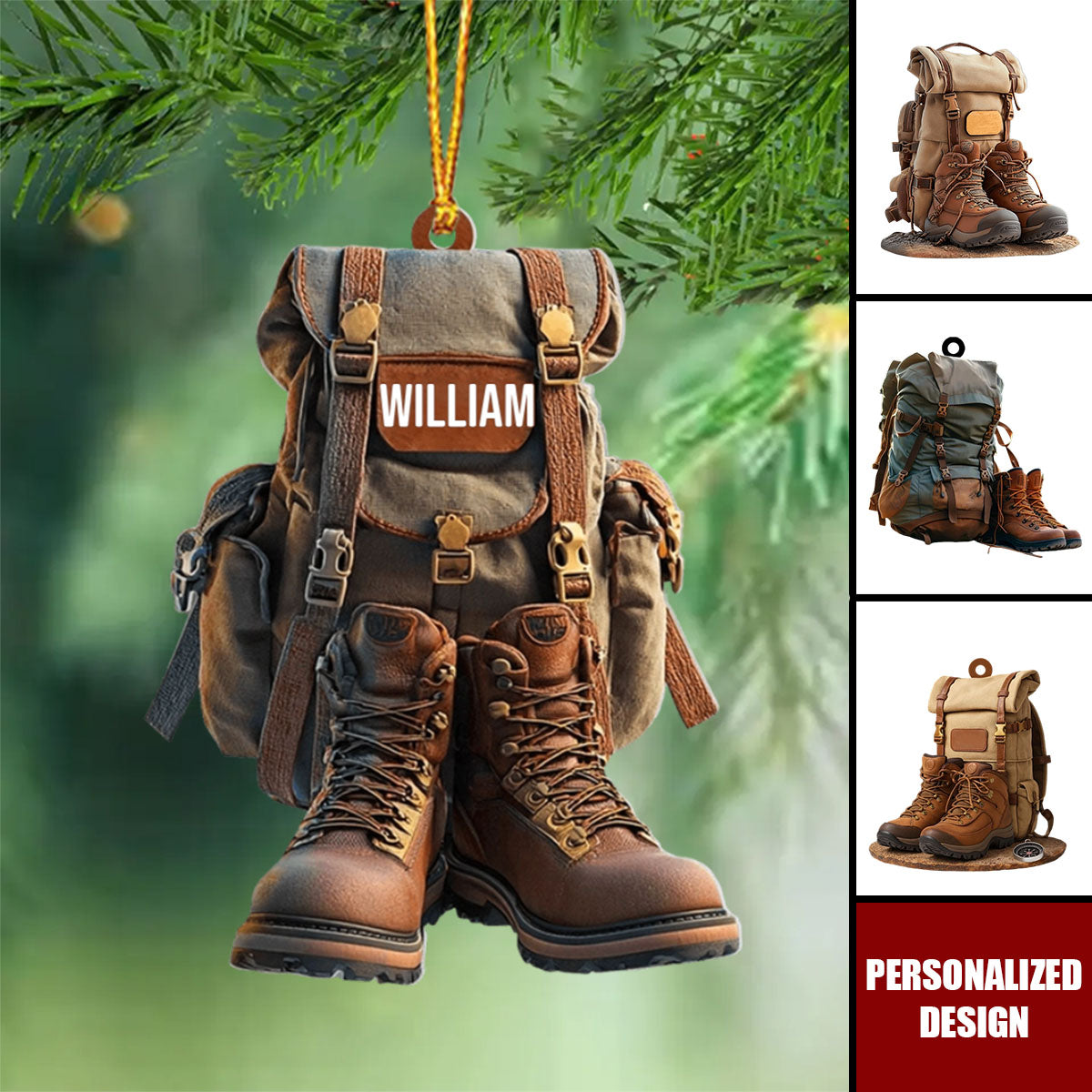 Personalized Hiking Acrylic Ornament-Gift For Hiking Lovers