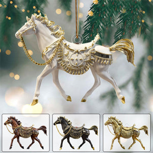 Running Horse Christmas Ornament