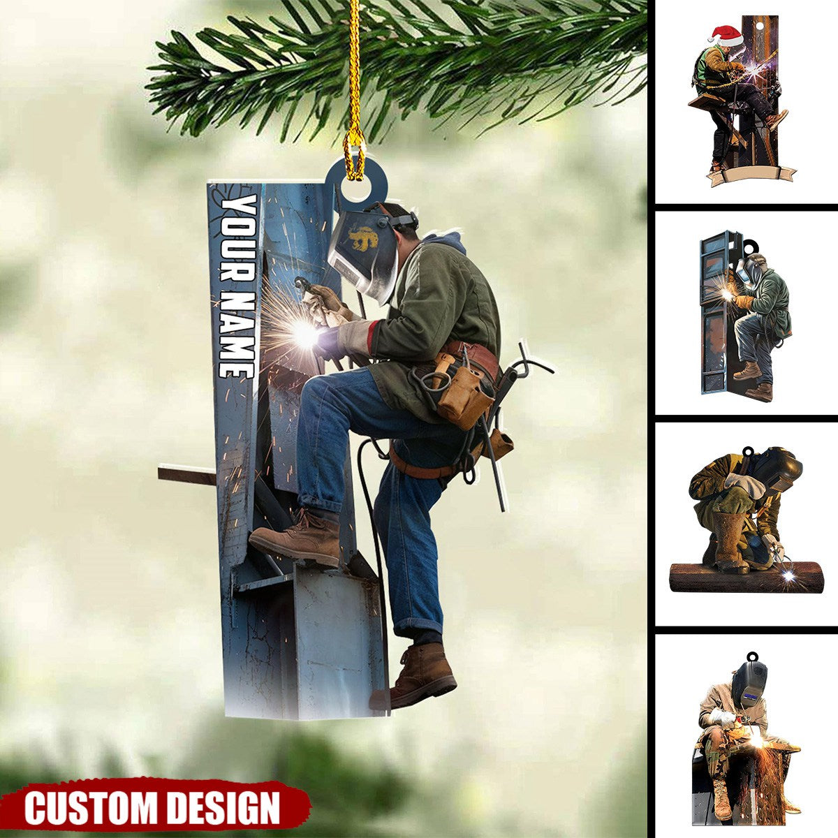 Personalized Ironworker Christmas Ornaments Ornaments - Gifts For Iron Worker-2024 New Release