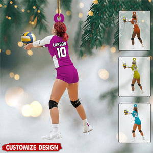 Personalized Volleyball Player Christmas Ornament - Gift For Volleyball Player