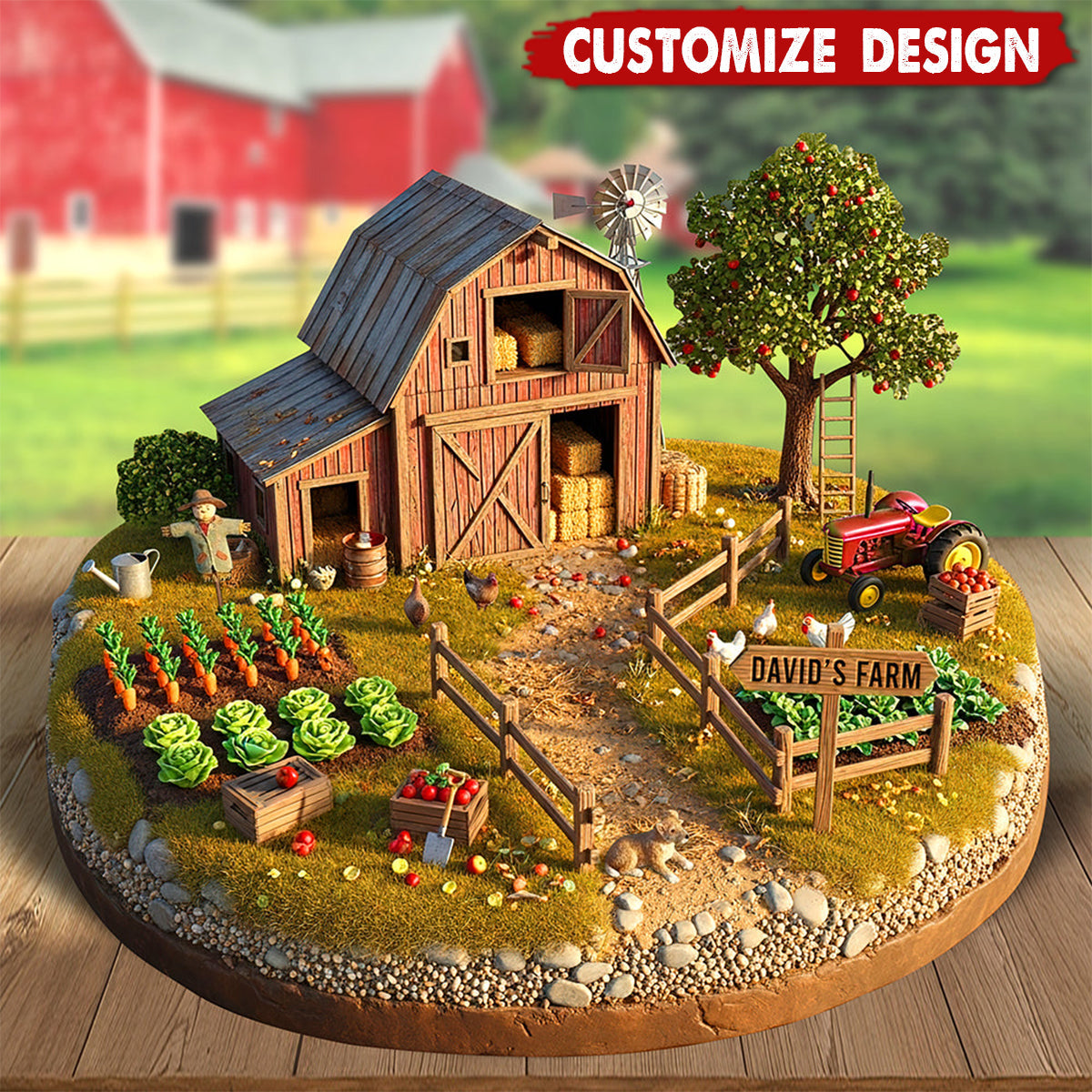 Farmhouse Acrylic Plaque - Personalized Gifts For Farmers