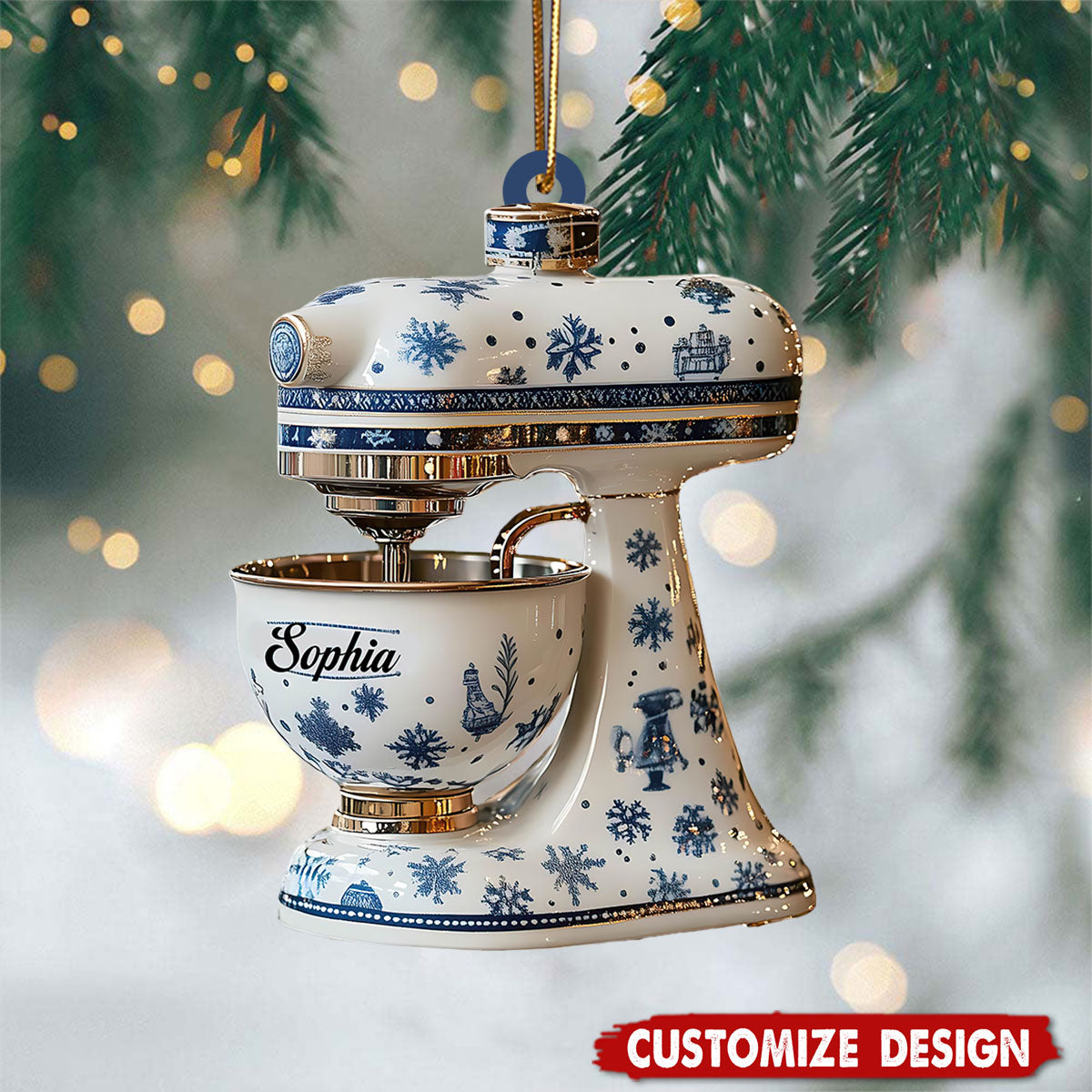 Personalized Baking Mixer Christmas Ornament