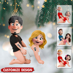 New Release-Personalized Naughty Couple Ornament