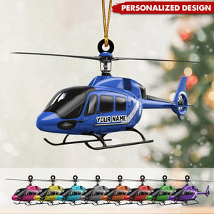 Personalized Helicopter Ornament-Gifts For Pilot Captain-New Release