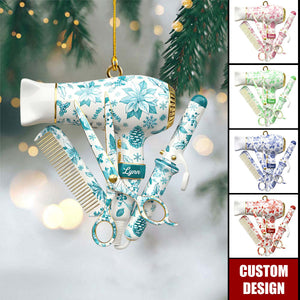 Personalized Hairstylist Tool Ornament