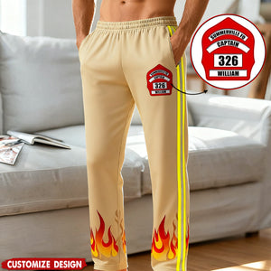Personalized Firefighter Pajama Pants Gifts For Firefighters