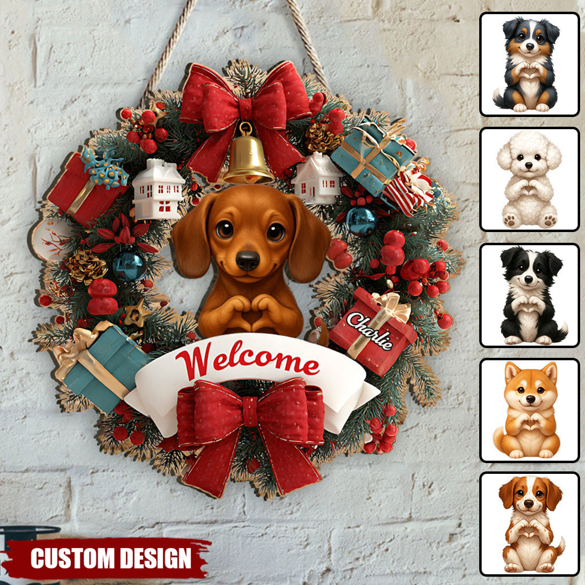 Welcome Home - Personalized Pet Custom Shaped Wood Sign