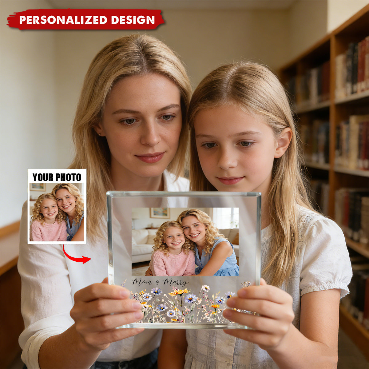 Personalised Acrylic Photo Plaque-Mother's Day Keepsake