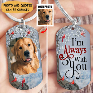 Custom Photo I'll Carry You - Memorial Gift - Personalized Aluminum Keychain